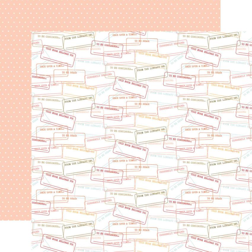 Echo Park - Designpapier "Bookish" Cardmakers Mega Pad 6x6 Inch - 48 Bogen