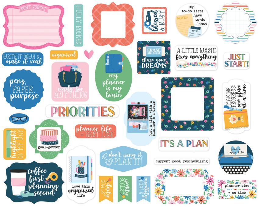 Echo Park - Stanzteile "Plan On It" Ephemera