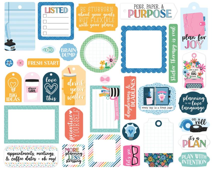 Echo Park - Stanzteile & Anhänger "Plan On It" Frames & Tags 