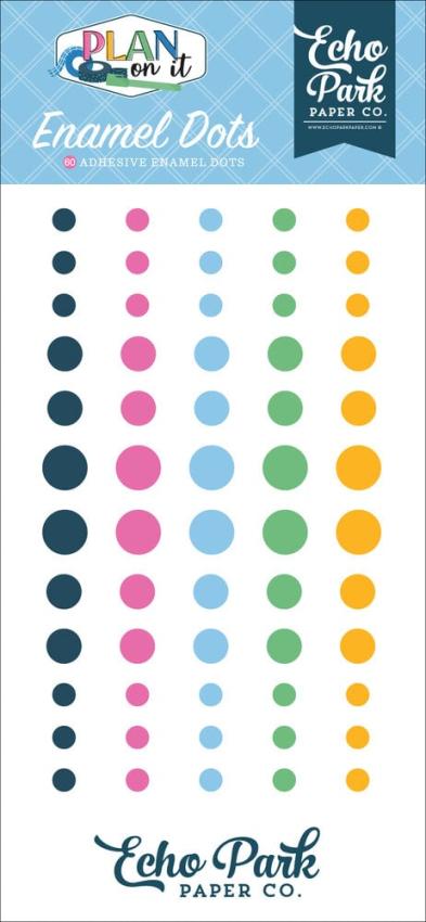 Echo Park - Enamel Dots "Plan On It " 60 Stück