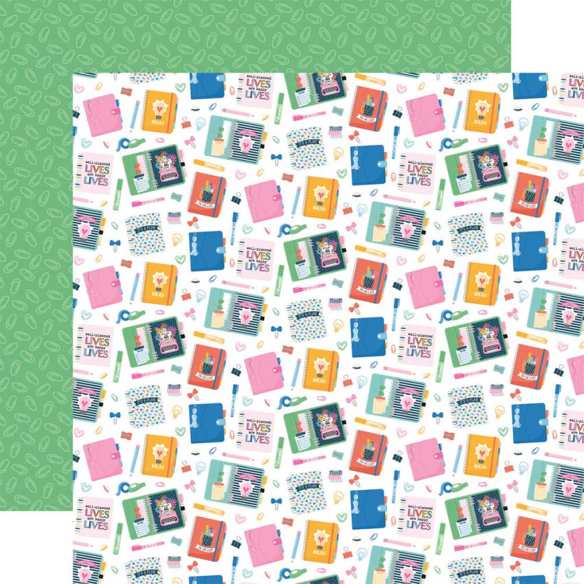 Echo Park - Designpapier "Plan On It" Cardmakers Mega Pad 6x6 Inch - 48 Bogen