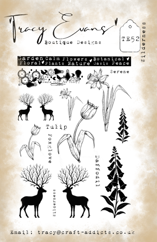 Tracy Evans - Stempelset "Wilderness" Clear Stamps