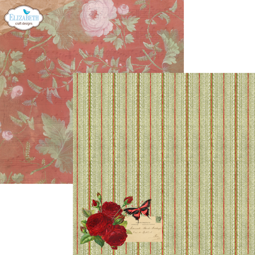Elizabeth Craft Designs - Designpapier "Romantic Revival" Paper Pack 12x12 Inch - 12 Bogen