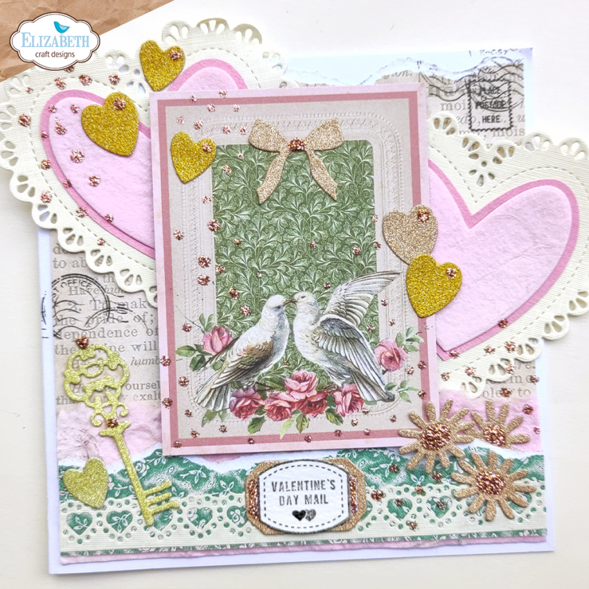 Elizabeth Craft Designs - Stanzschalone "Lace, Heart & Doily" Dies