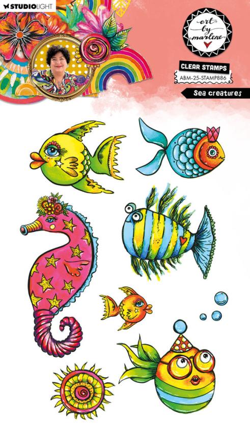 Art By Marlene - Stempelset "Sea Creatures" Clear Stamps