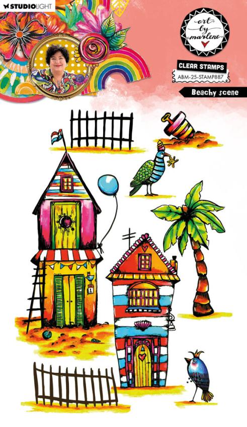 Art By Marlene - Stempelset "Beachy Scene" Clear Stamps