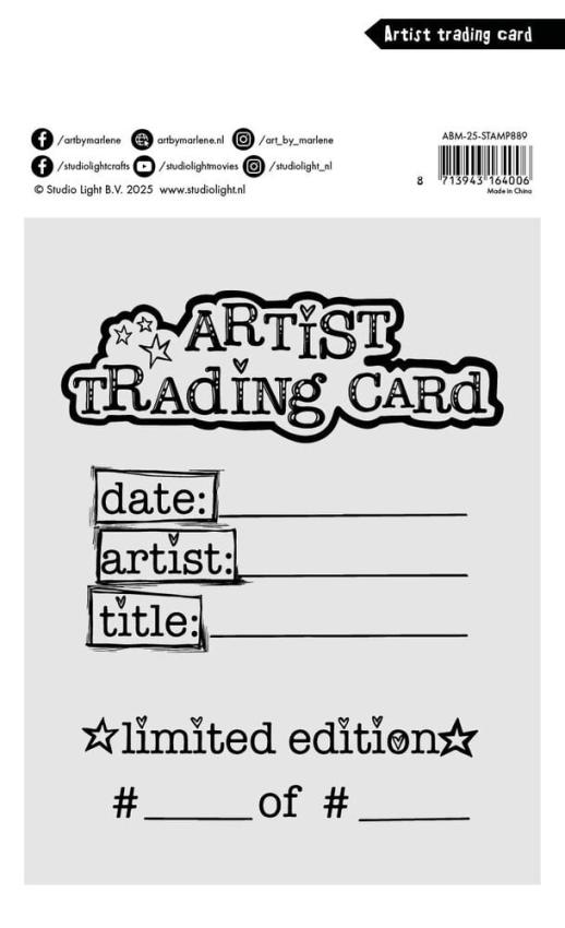 Art By Marlene - Stempel "Artist Trading Card" Clear Stamps