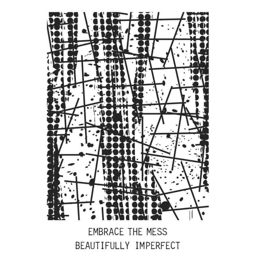 Spellbinders - Buchdrucktechnik "Beautifully Imperfect" Press Plate