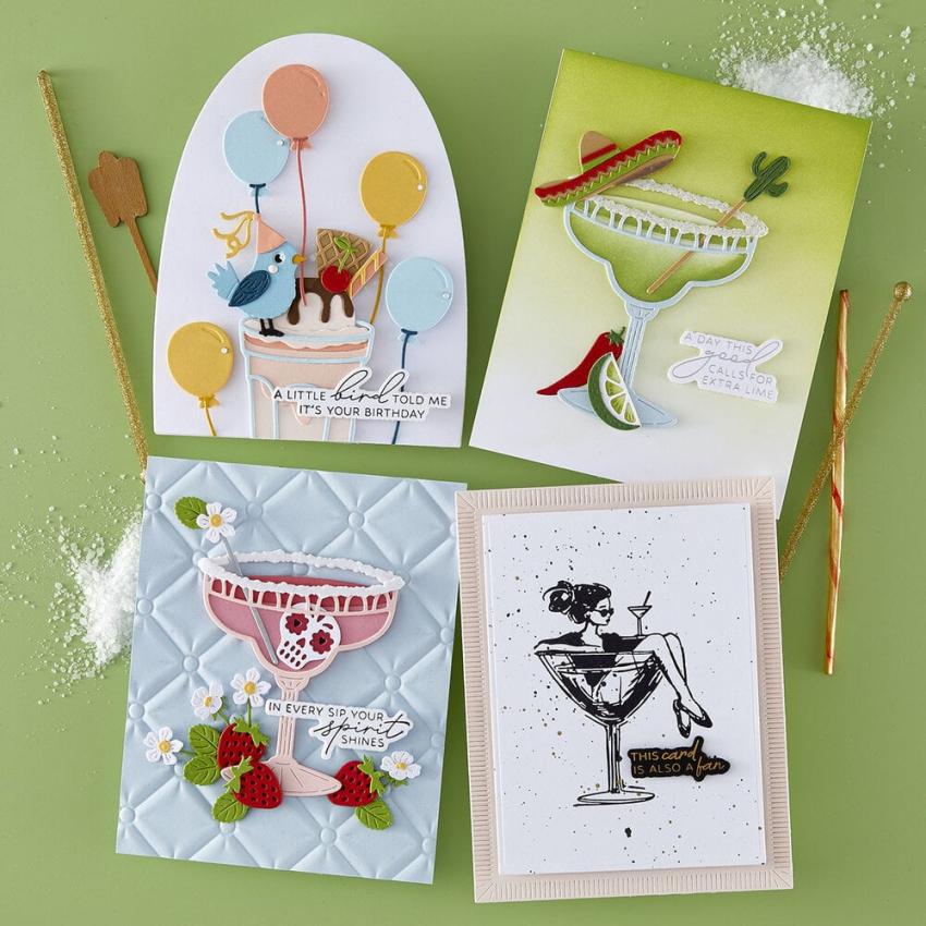 Spellbinders - Stanzschablone "Happier Hour Bundle" Dies