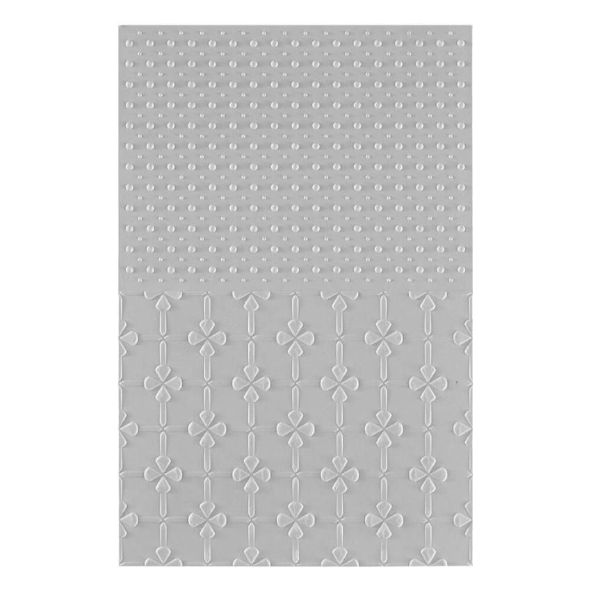 Spellbinders - Prägefolder "Polka Dots & Posy Duo" Embossingfolder