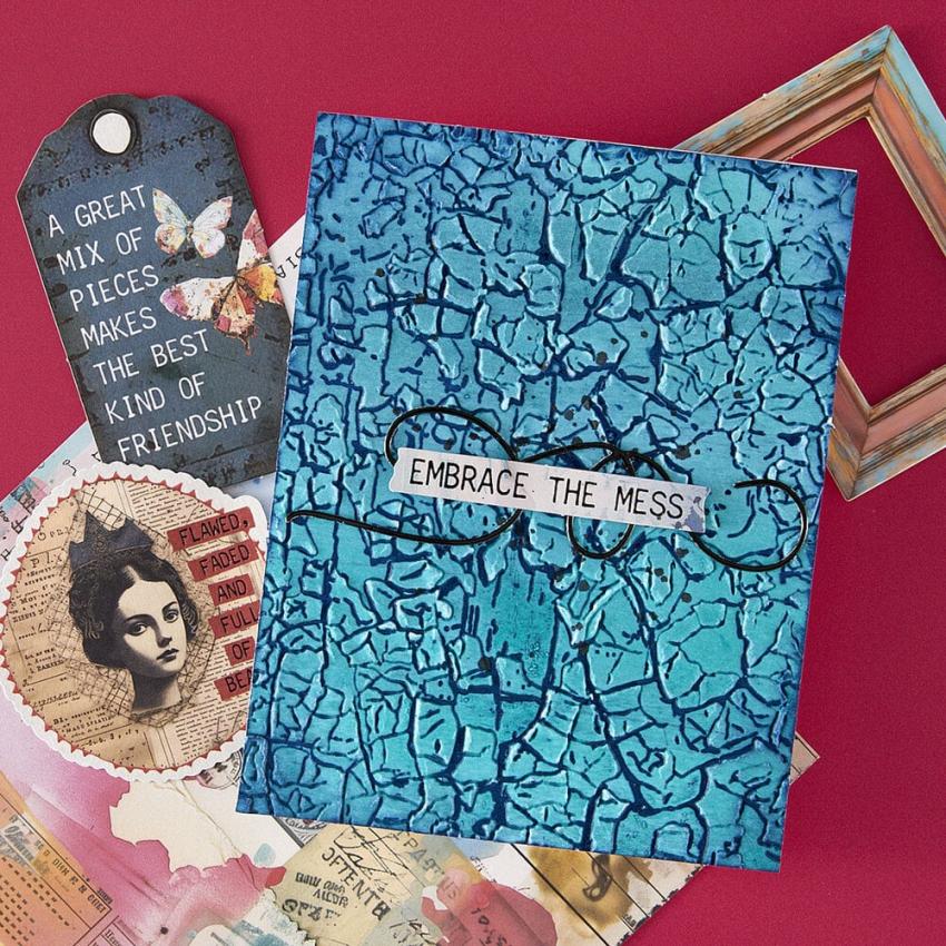 Spellbinders - Prägefolder "Crackle Paint" Embossingfolder