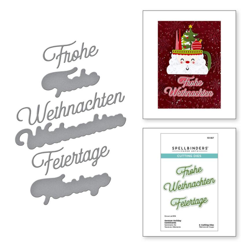 Spellbinders - Stanzschablone "Holiday Sentiments" Dies