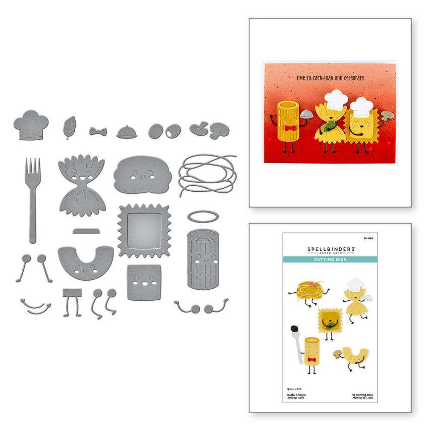 Spellbinders - Stanzschablone "Pasta Friends" Dies