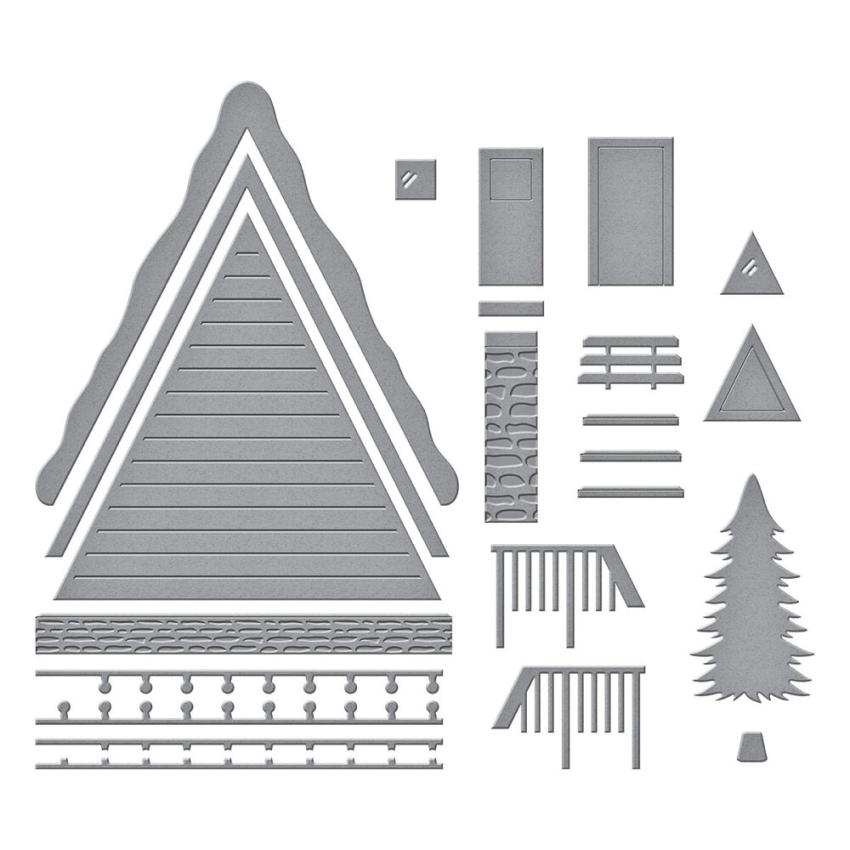 Spellbinders - Stanzschablone "Ski Lodge" Dies