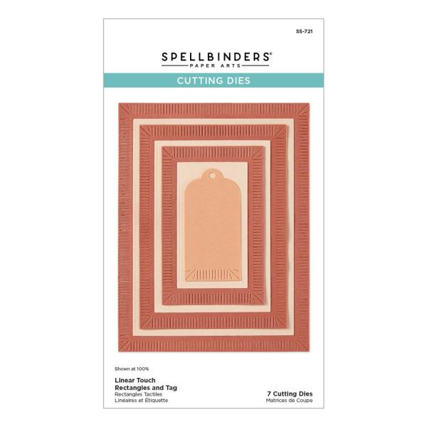 Spellbinders - Stanzschablone "Linear Touch Rectangles and Tag" Dies