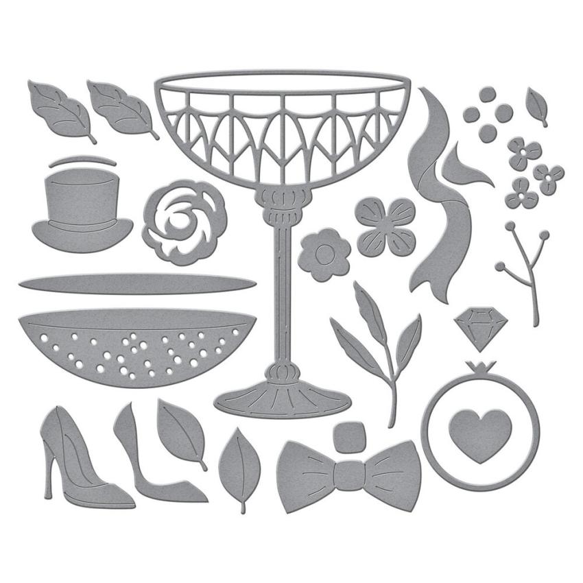 Spellbinders - Stanzschablone "A Special Toast" Dies