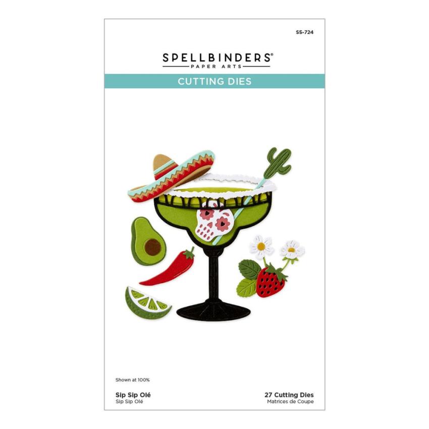 Spellbinders - Stanzschablone "Sip Sip Ole'" Dies