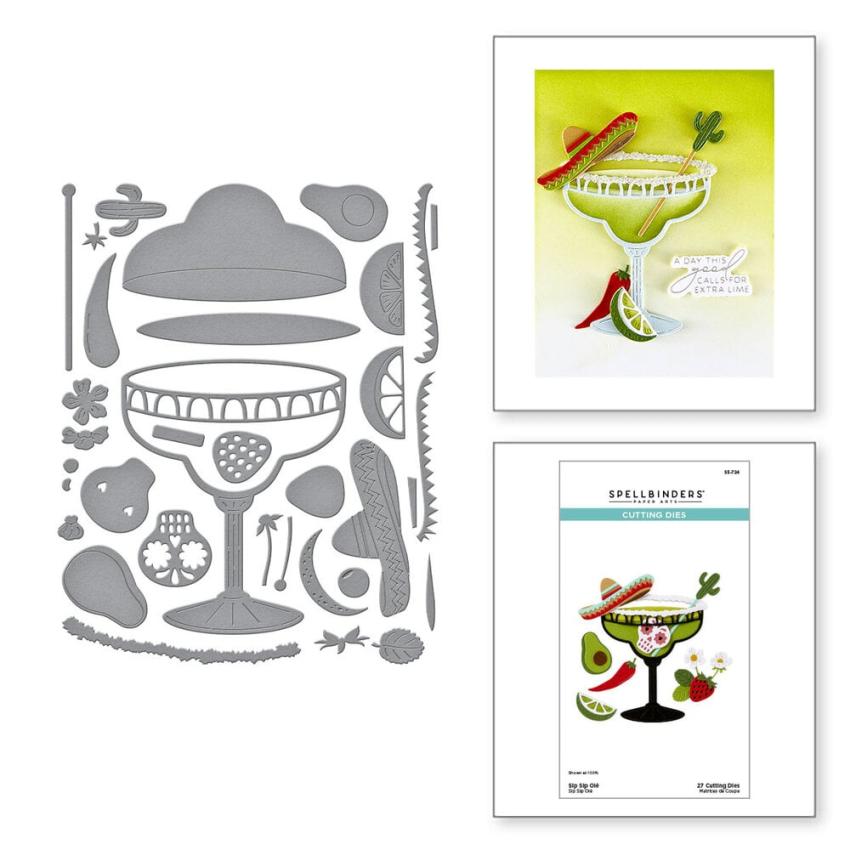 Spellbinders - Stanzschablone "Sip Sip Ole'" Dies