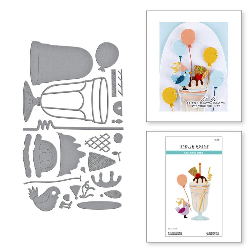Spellbinders - Stanzschablone "Fountain Wishes" Dies