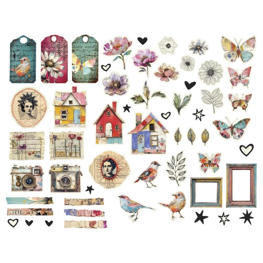Spellbinders - Stanzteile "Beautifully Imperfect" Die Cuts