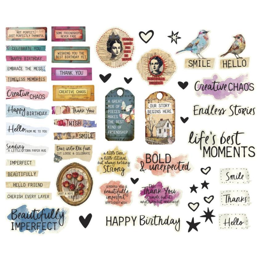 Spellbinders - Stanzteile "Beautifully Imperfect" Die Cuts