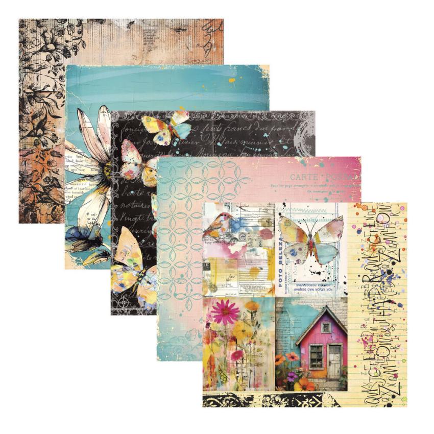 Spellbinders - Designpapier "Beautifully Imperfect" Paper Pack 12x12 Inch - 20 Bogen