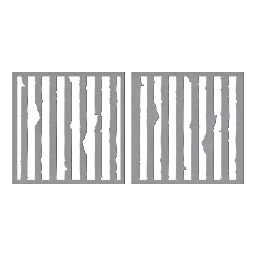 Spellbinders - Schablone "Tattered Stripes" Stencil