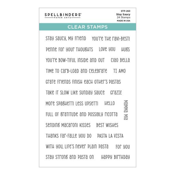 Spellbinders - Stempelset "Stay Saucy" Clear Stamps