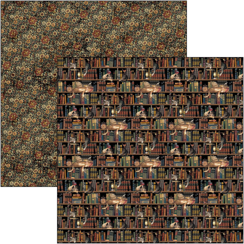 Ciao Bella - Designpapier "Book Lovers" Paper Pack 12x12 Inch - 12 Bogen