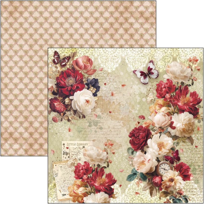 Ciao Bella - Designpapier "Book Lovers Pad" Paper Pack 8x8 Inch - 12 Bogen