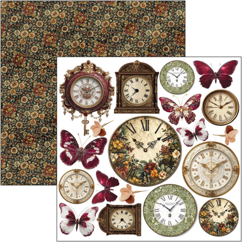 Ciao Bella - Stanzteile "Book Lovers" Fussy Cut Pad - 24 Bogen