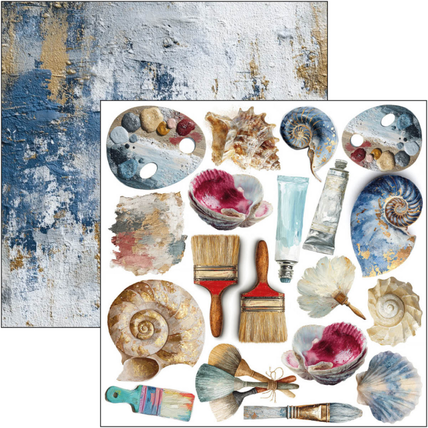 Ciao Bella - Stanzteile "An Artist Journey" Fussy Cut Pad - 24 Bogen