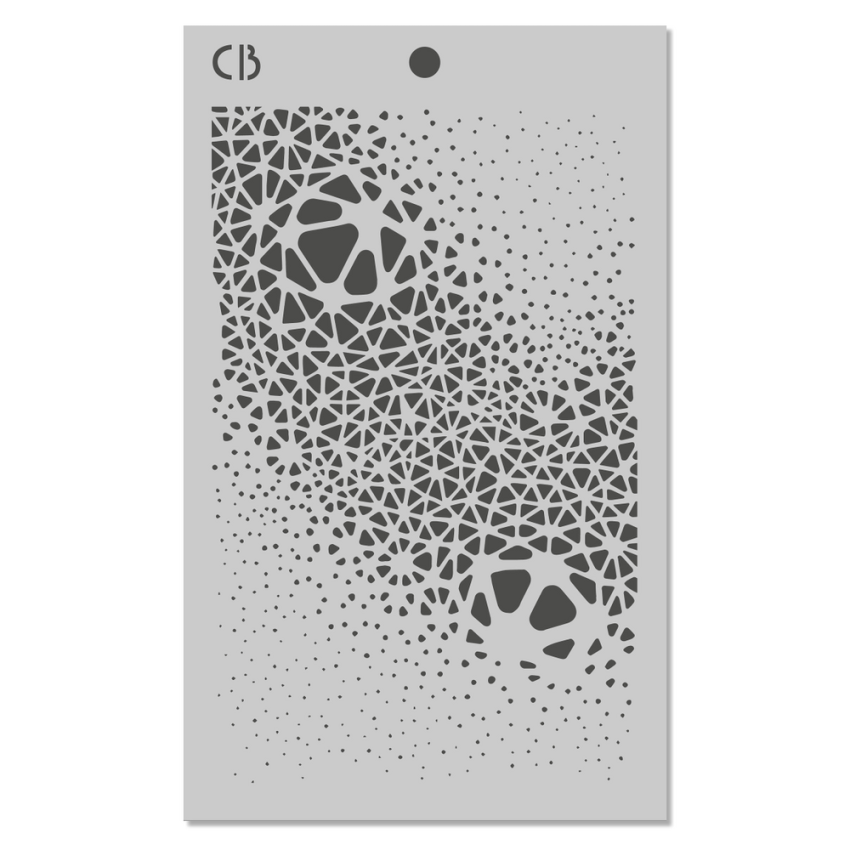 Ciao Bella - Schablone 5x8 Inch - Mixed Media Triple Layer Stencils Set "Polar Railway"