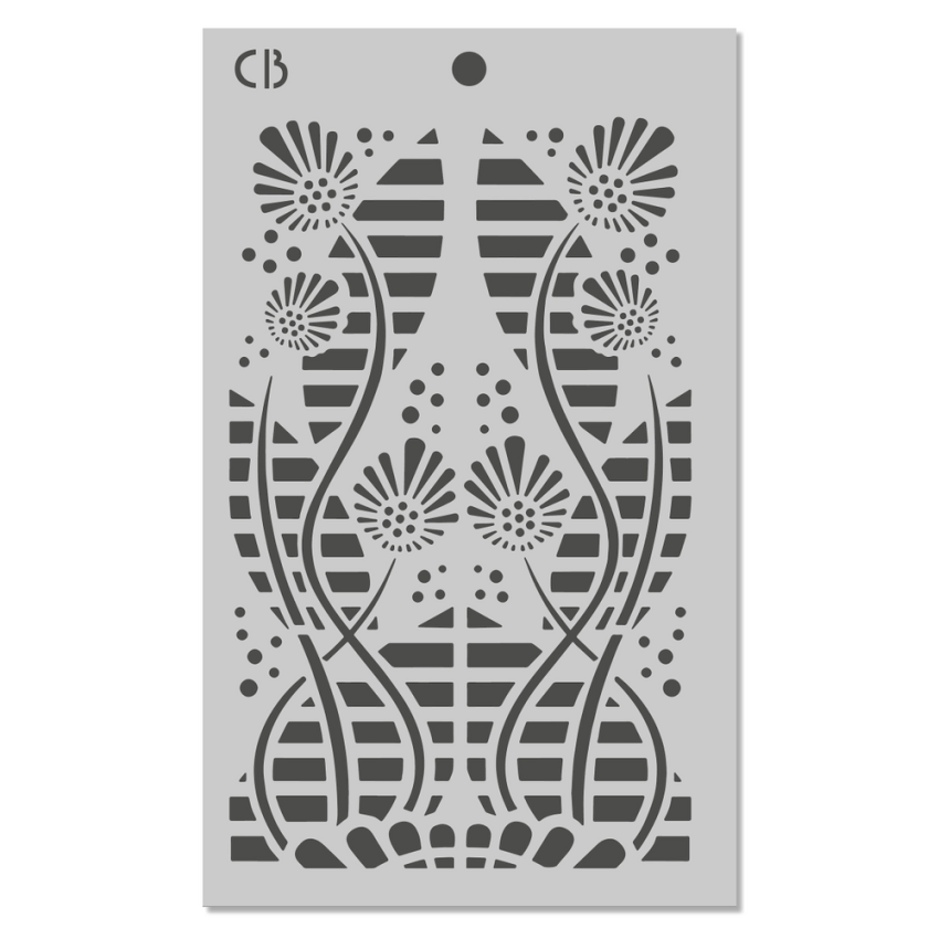 Ciao Bella - Schablone 5x8 Inch - Mixed Media Triple Layer Stencils Set "Fairy Whispers"