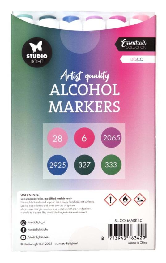 Studio Light - Alkoholmarker "Disco" Alcohol Markers
