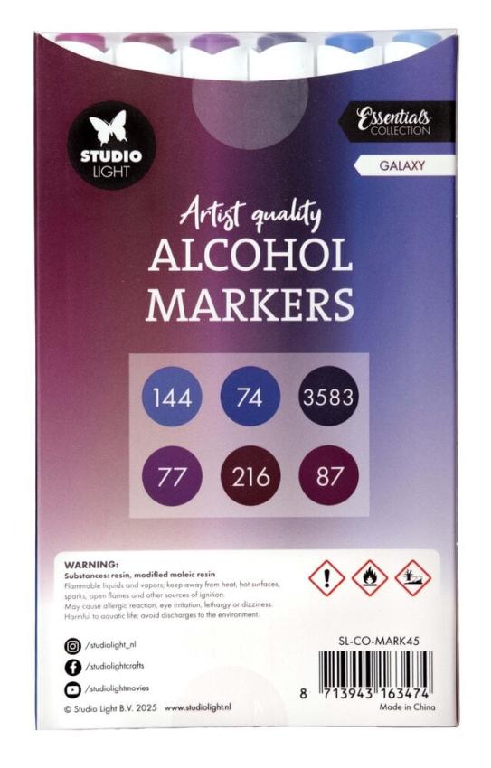 Studio Light - Alkoholmarker "Galaxy" Alcohol Markers