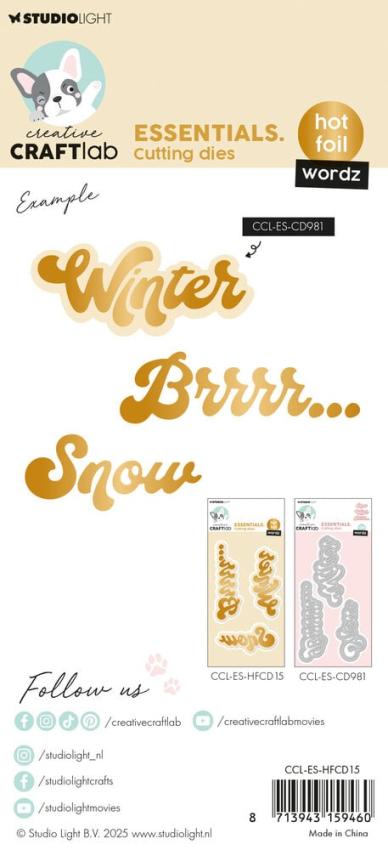 Creative Craft Lab - Studio Light - Hot Foil Plate "Wordz"