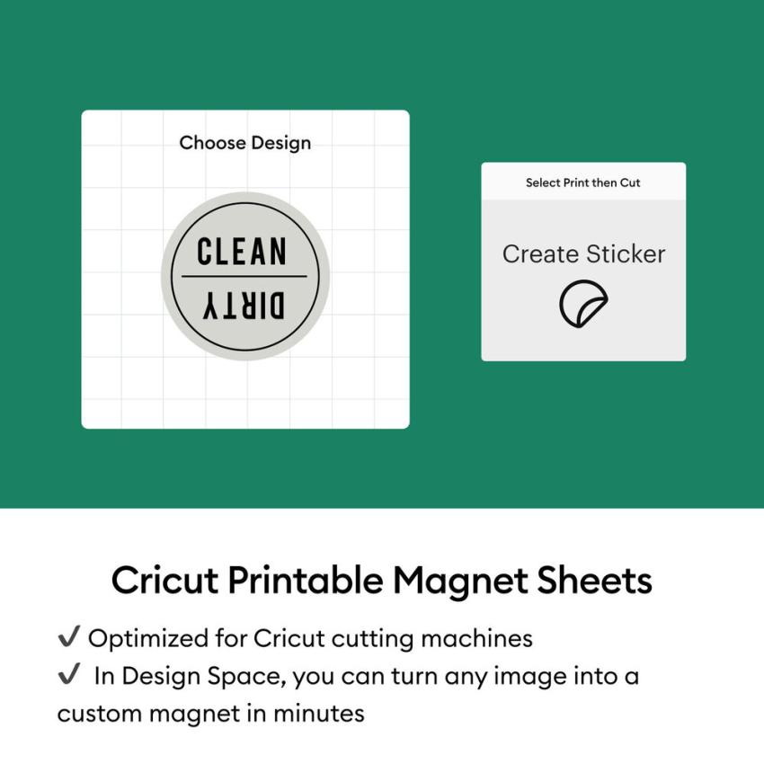 Cricut - Printable Magnet Sheets A4 "White"