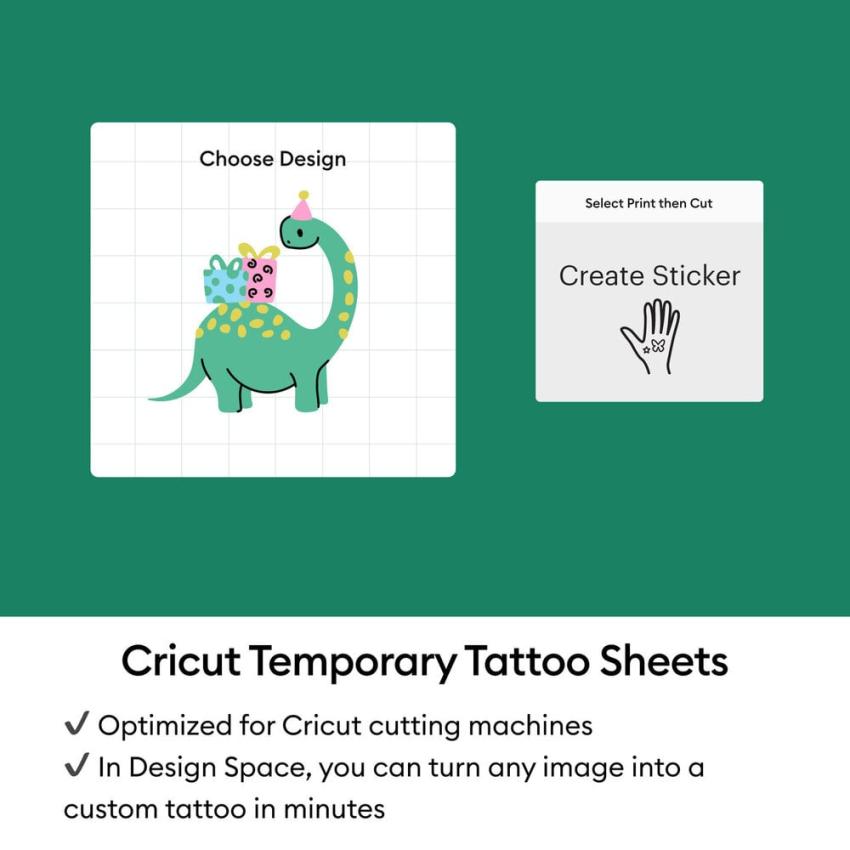 Cricut - Printable Tattoo Paper A4 "Transparent"