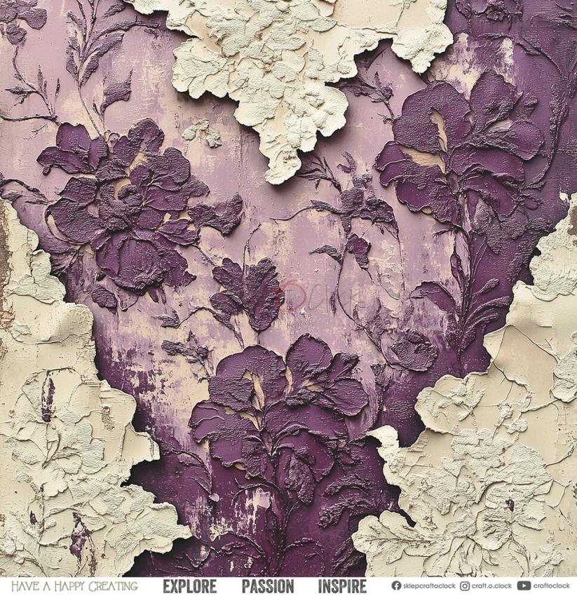 Craft OClock - Designpapier "Plum & Caramel" Paper Pack 12x12 Inch - 6 Bogen