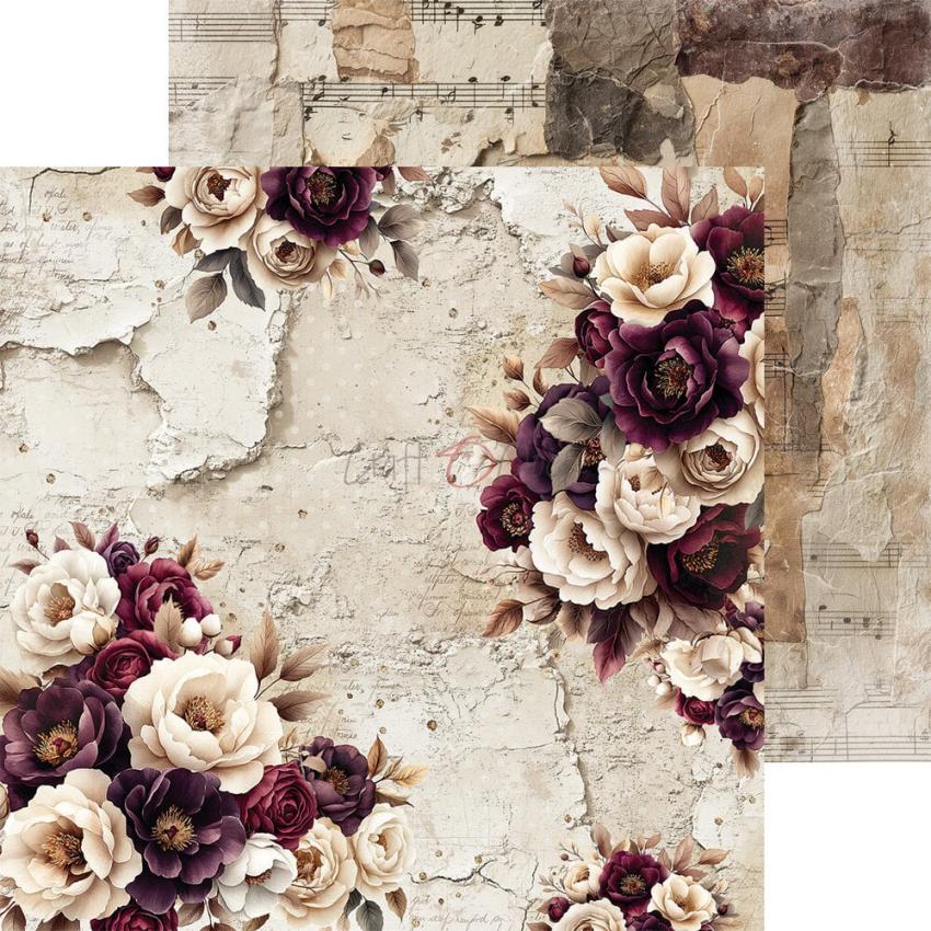 Craft OClock - Designpapier "Plum & Caramel" Paper Pack 8x8 Inch - 24 Bogen