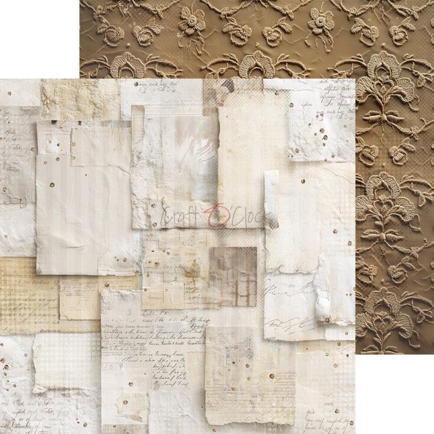 Craft OClock - Designpapier "Plum & Caramel" Basic Paper Pack 8x8 Inch - 24 Bogen