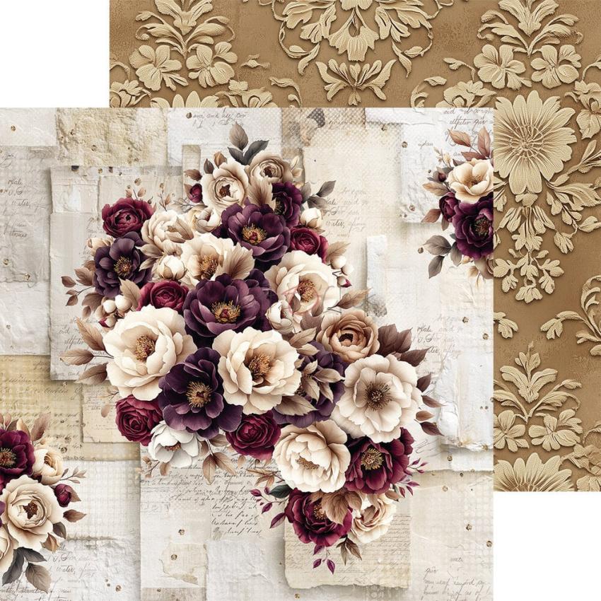 Craft OClock - Designpapier "Plum & Caramel" Paper Pack 6x6 Inch - 24 Bogen