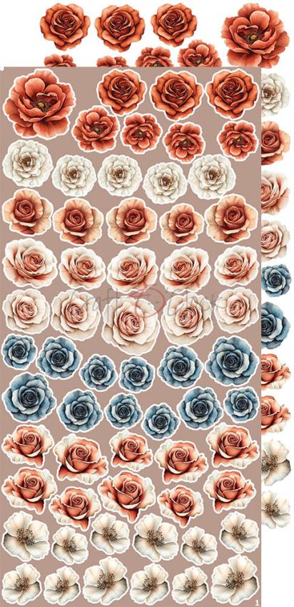 Craft OClock - Ausschneidebogen "Timeless Grace" Extra Set Flowers & More - 18 Bogen