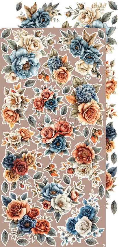 Craft OClock - Ausschneidebogen "Timeless Grace" Extra Set Flowers & More - 18 Bogen