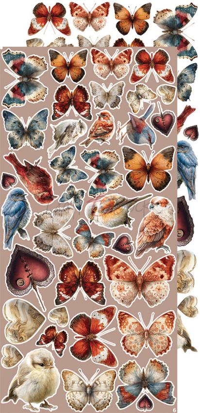 Craft OClock - Ausschneidebogen "Timeless Grace" Extra Set Flowers & More - 18 Bogen