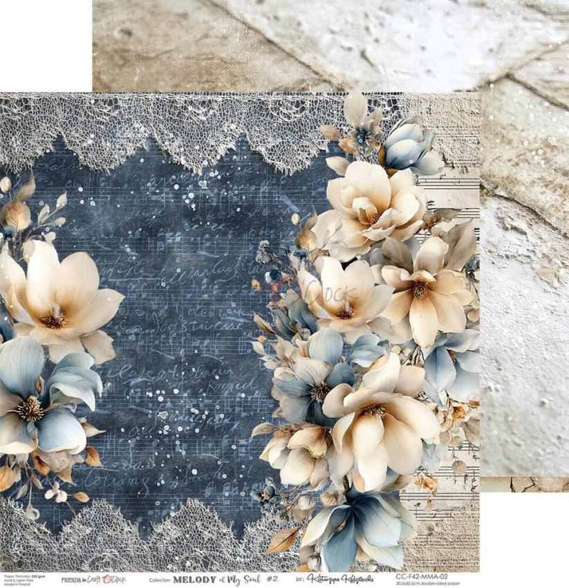 Craft OClock - Designpapier "Melody of My Soul" Paper Pack 12x12 Inch - 6 Bogen