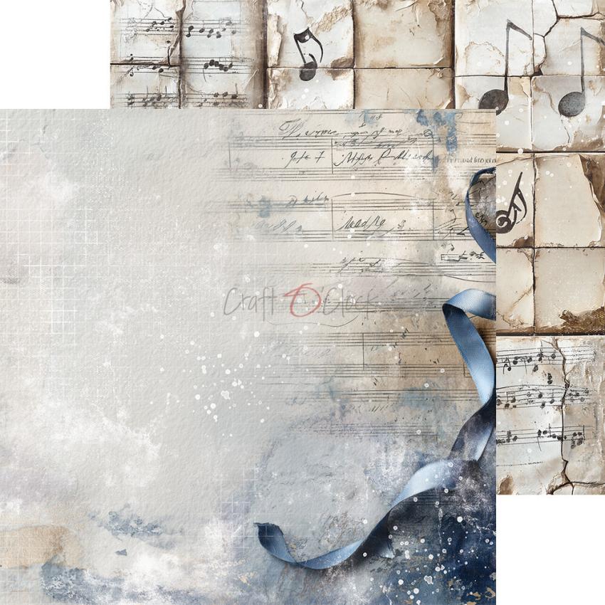 Craft OClock - Designpapier "Melody of My Soul" Basic Paper Pack 8x8 Inch - 24 Bogen