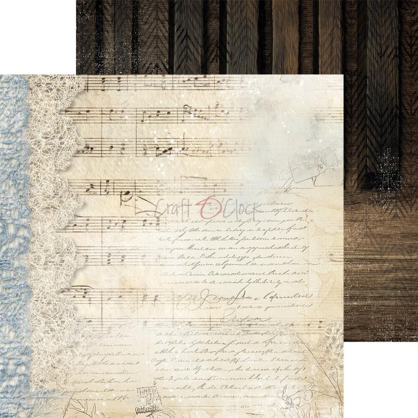 Craft OClock - Designpapier "Melody of My Soul" Basic Paper Pack 8x8 Inch - 24 Bogen