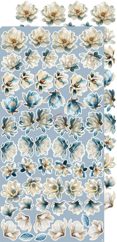 Craft OClock - Ausschneidebogen "Melody of My Soul" Extra Set Flowers & More - 18 Bogen